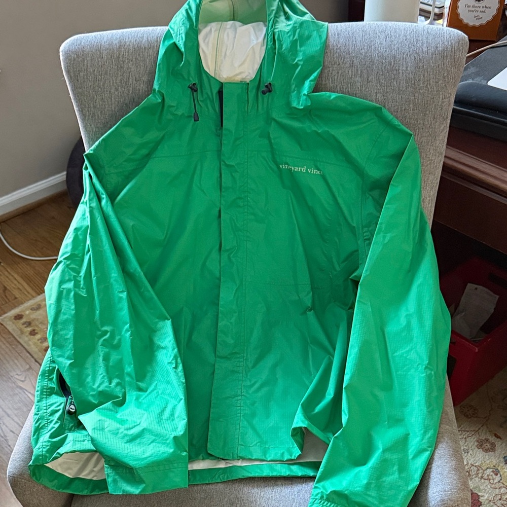 Vineyard Vines Bright Green Men's Rain Jacket